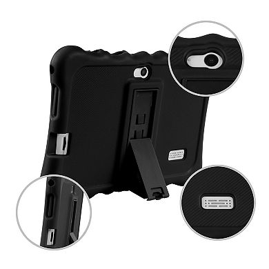 Shockproof Silicone Tablet Case with Stand 7" Snap-On Cover