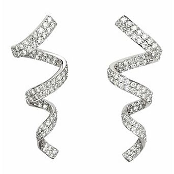 AGP PARIS Diva Collection Spiral Dangle Earrings