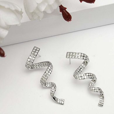 AGP PARIS Diva Collection Spiral Dangle Earrings