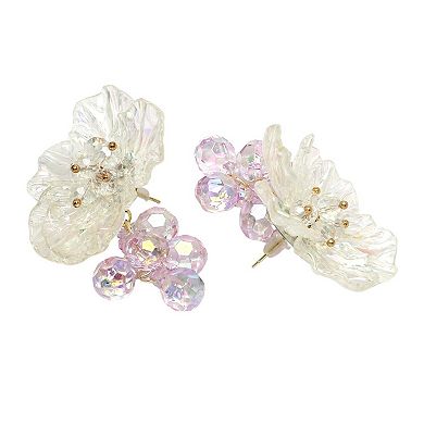 AGP PARIS Diva Collection Ethereal Bloom Drop Earrings