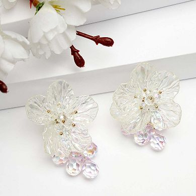 AGP PARIS Diva Collection Ethereal Bloom Drop Earrings