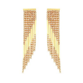 Diva Fringed Drop Party Earrings