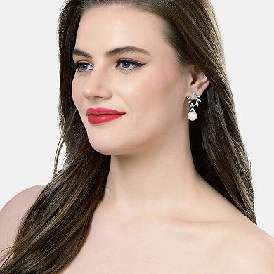AGP PARIS Elegant Round Drop Earrings