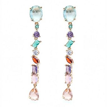 AGP PARIS Multi colored Long Tassel Earrings