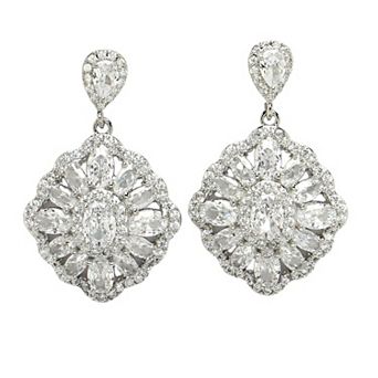 AGP PARIS Diva Collection Cubic Zirconia Statement Earrings