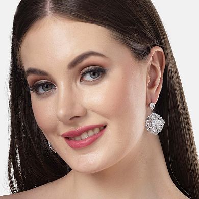 AGP PARIS Diva Collection Cubic Zirconia Statement Earrings