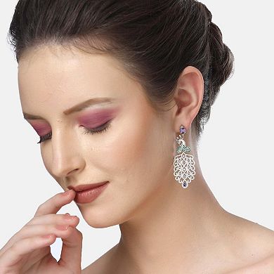 AGP PARIS Diva Beautiful Peacock Drop Earrings