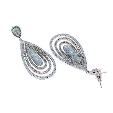 AGP PARIS Diva Sterling Layered Tear Drop Earrings