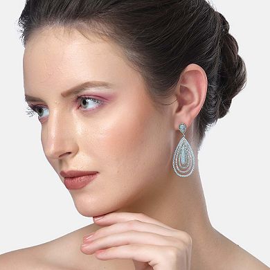 AGP PARIS Diva Sterling Layered Tear Drop Earrings