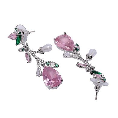 AGP PARIS Elegant Floral Drop Earrings