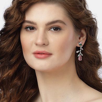 AGP PARIS Elegant Floral Drop Earrings