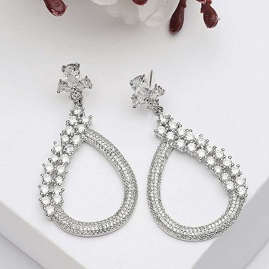 AGP PARIS Diva Sparkling Almond Shape Earrings