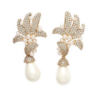 AGP PARIS Diva Collection Contemporary Cubic Zirconia Drop Earrings