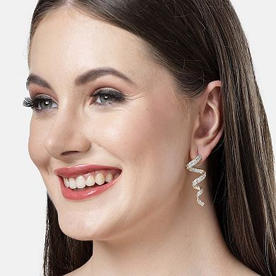 AGP PARIS Diva Collection Cubic Zirconia Twisted Earrings