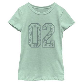 Girls 7-16 Floral Print 02 Short Sleeve Crew Tee