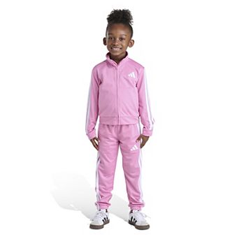Baby & Toddler Girl adidas Long Sleeve Full-Zip Jacket & Pant 2 pc Set