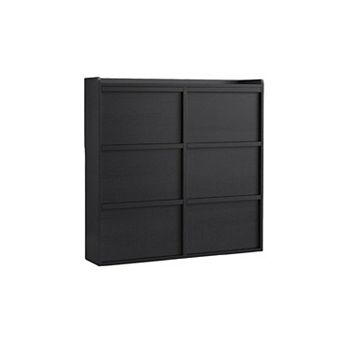 Shoe Cabinet with 6 Flip Drawers, Wooden Shoe Organizer Cabinet with Adjustable Shelf