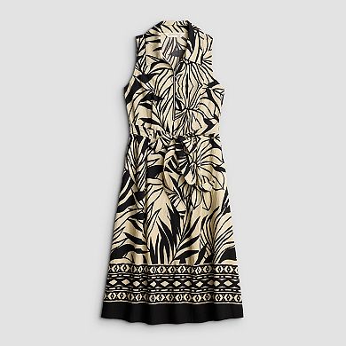 Women's 5th + Madison Edit Sleeveless Zip Front Shirtdress