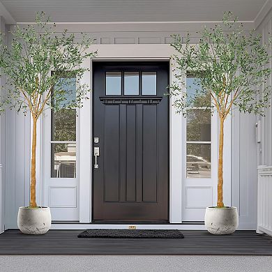 ANIXOL Tall Artificial Olive Tree with Fruit in Pot