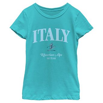 Girls' Italy Ski Team Short Sleeve Graphic Tee