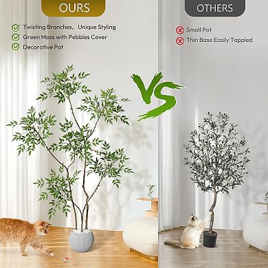 ANIXOL Artificial Nandina Tree with Planter