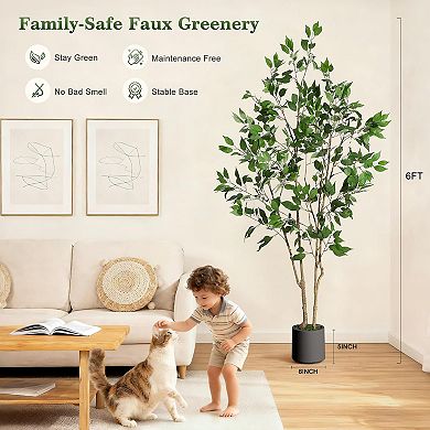 ANIXOL Artificial Ficus Tree with Planter