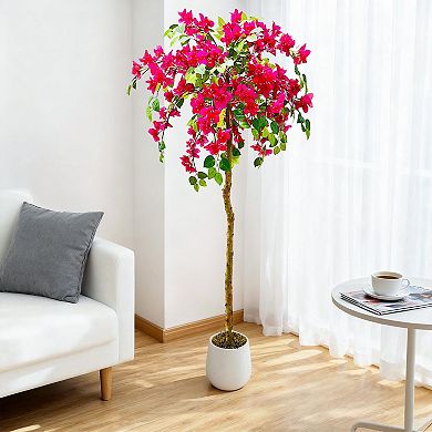 ANIXOL Artificial Bougainvillea Tree with Natural Trunk