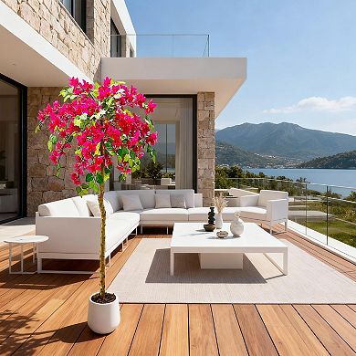 ANIXOL Artificial Bougainvillea Tree with Natural Trunk