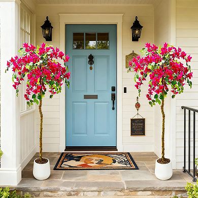 ANIXOL Artificial Bougainvillea Tree with Natural Trunk