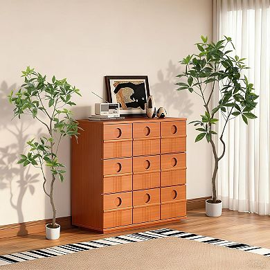 ANIXOL Artificial Umbrella Money Tree in Pot