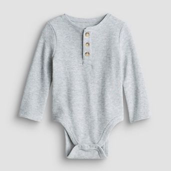 Baby Boy Jumping Beans® Long Sleeve Thermal Henley Bodysuit