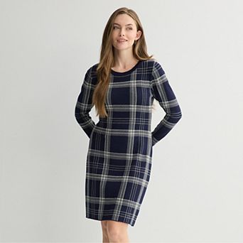 Women's Sandra Darren Long Sleeve Sweater Dress