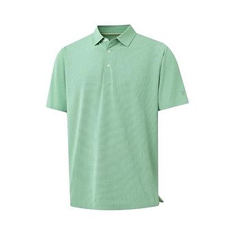 Short Sleeve Quick-Dry Jacquard Polo Shirt Moisture Wicking Athletic Golf Tee