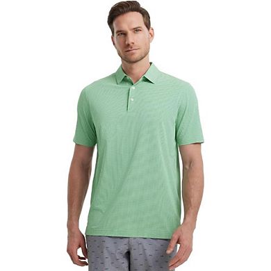 Short Sleeve Quick-Dry Jacquard Polo Shirt Moisture Wicking Athletic Golf Tee