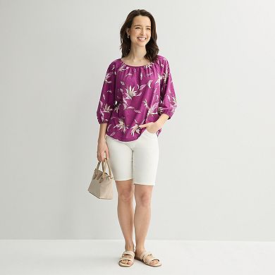 Women's Croft & Barrow Scoop Neck Blouse