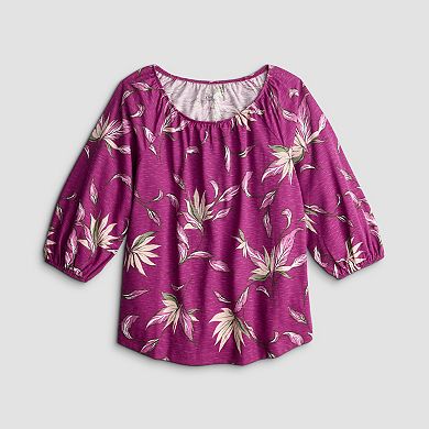 Women's Croft & Barrow Scoop Neck Blouse