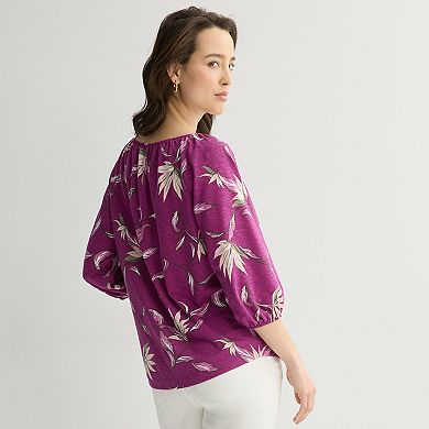 Women's Croft & Barrow Scoop Neck Blouse