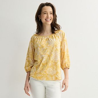 Women's Croft & Barrow® Scoop Neck Blouse