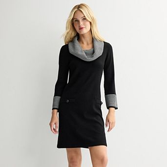 Women's Andrew Marc Cold Shoulder Sweater Mini Dress