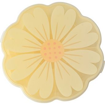 Cook With Color Large Flower-Shaped Snack Box Divided Serving Tray with Lid