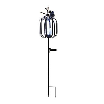 Celebrate Together™ Fall Pumpkin Shaped Metal Solar Garden Stake Outdoor Decor