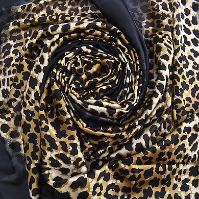 Mellow World Animal Patterned Chiffon Wrap Scarf