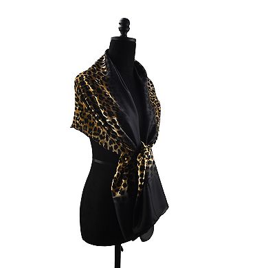 Mellow World Animal Patterned Chiffon Wrap Scarf