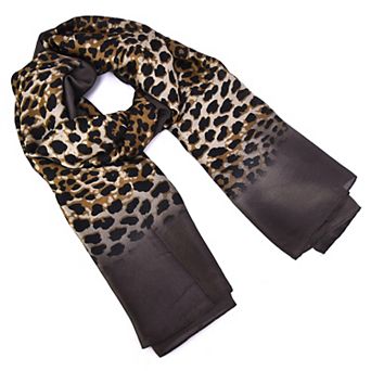 Mellow World Animal Patterned Chiffon Wrap Scarf