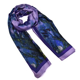 Mellow World Floral Printed Satin Wrap Scarf