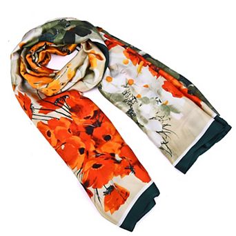 Mellow World Floral Printed Wrap Scarf