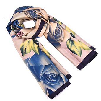 Mellow World Floral Printed Wrap Scarf