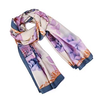 Mellow World Floral Printed Wrap Scarf