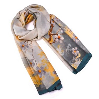 Mellow World Floral Printed Wrap Scarf