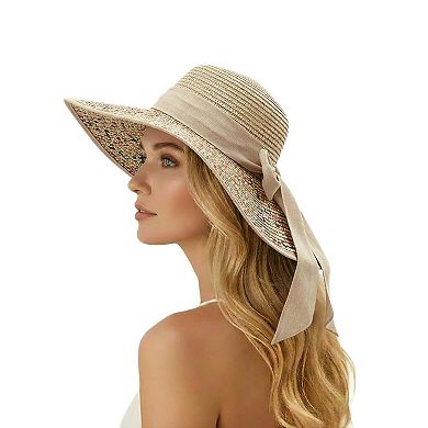 Women's Mellow World Woven Sun Hat With Bow
